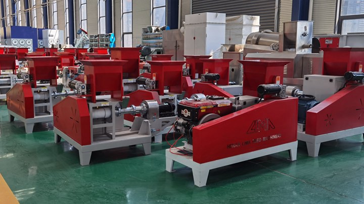 large scale guppyl fish twin screw extruder machine in the Philippines